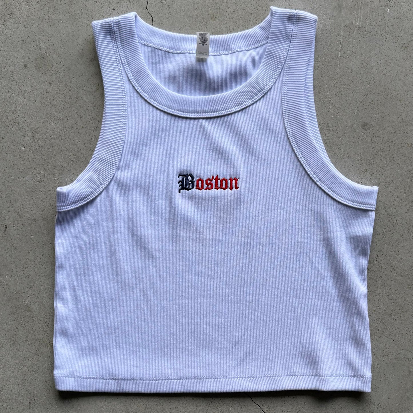 Wo's Organic Rib Crop Tank summer Tank top