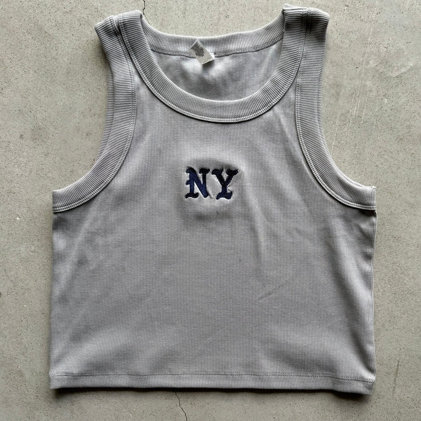 Wo's Organic Rib Crop Tank summer Tank top