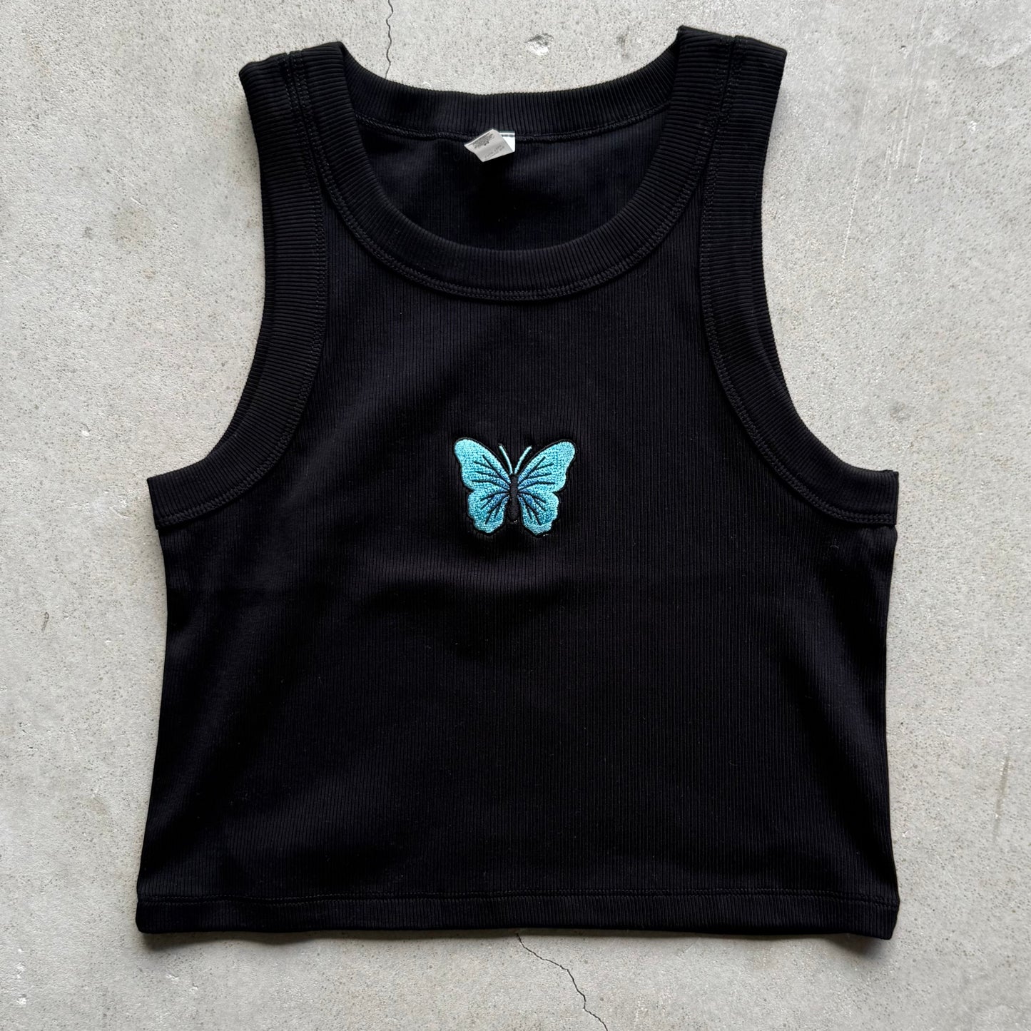 Wo's Organic Rib Crop Tank summer Tank top