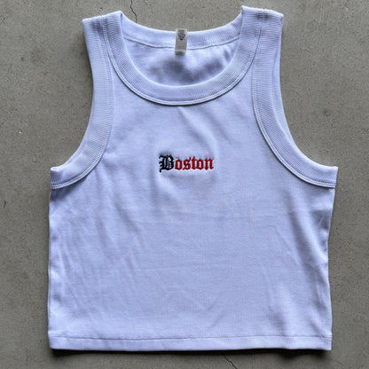 Wo's Organic Rib Crop Tank summer Tank top