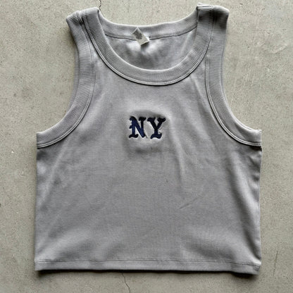 Wo's Organic Rib Crop Tank summer Tank top