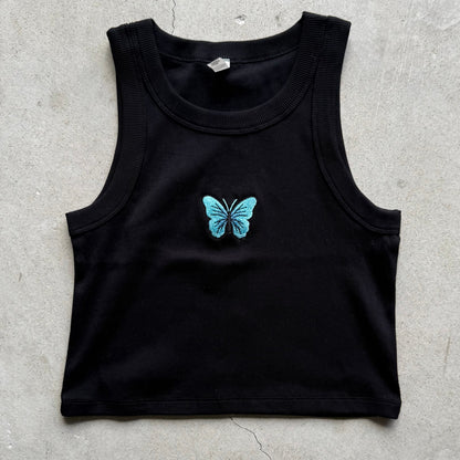 Wo's Organic Rib Crop Tank summer Tank top