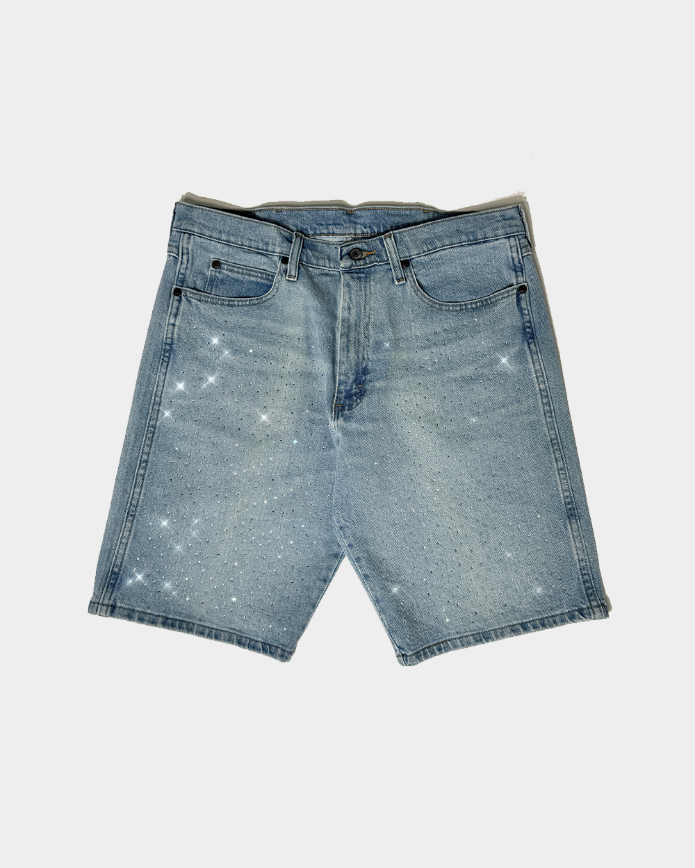 Rhinestone Denim Short