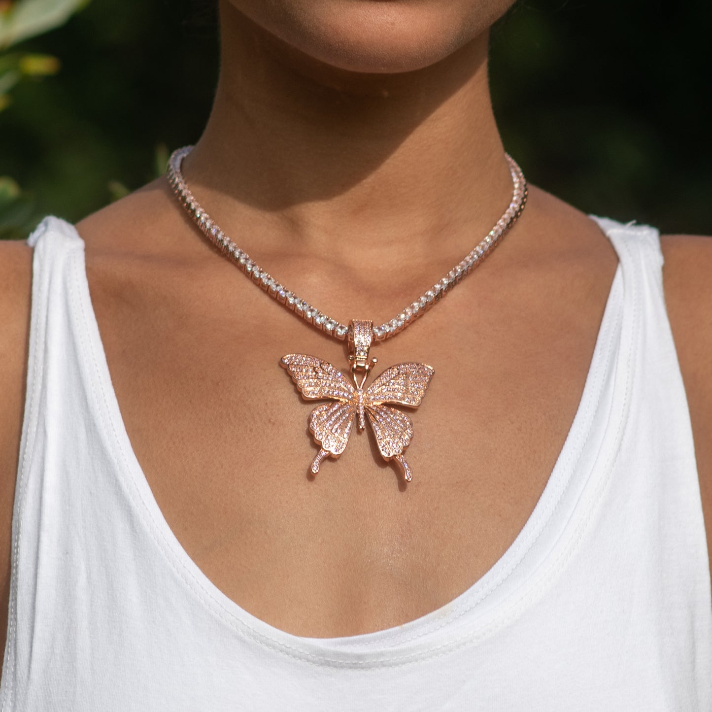 Big Butterfly Chain - Rose