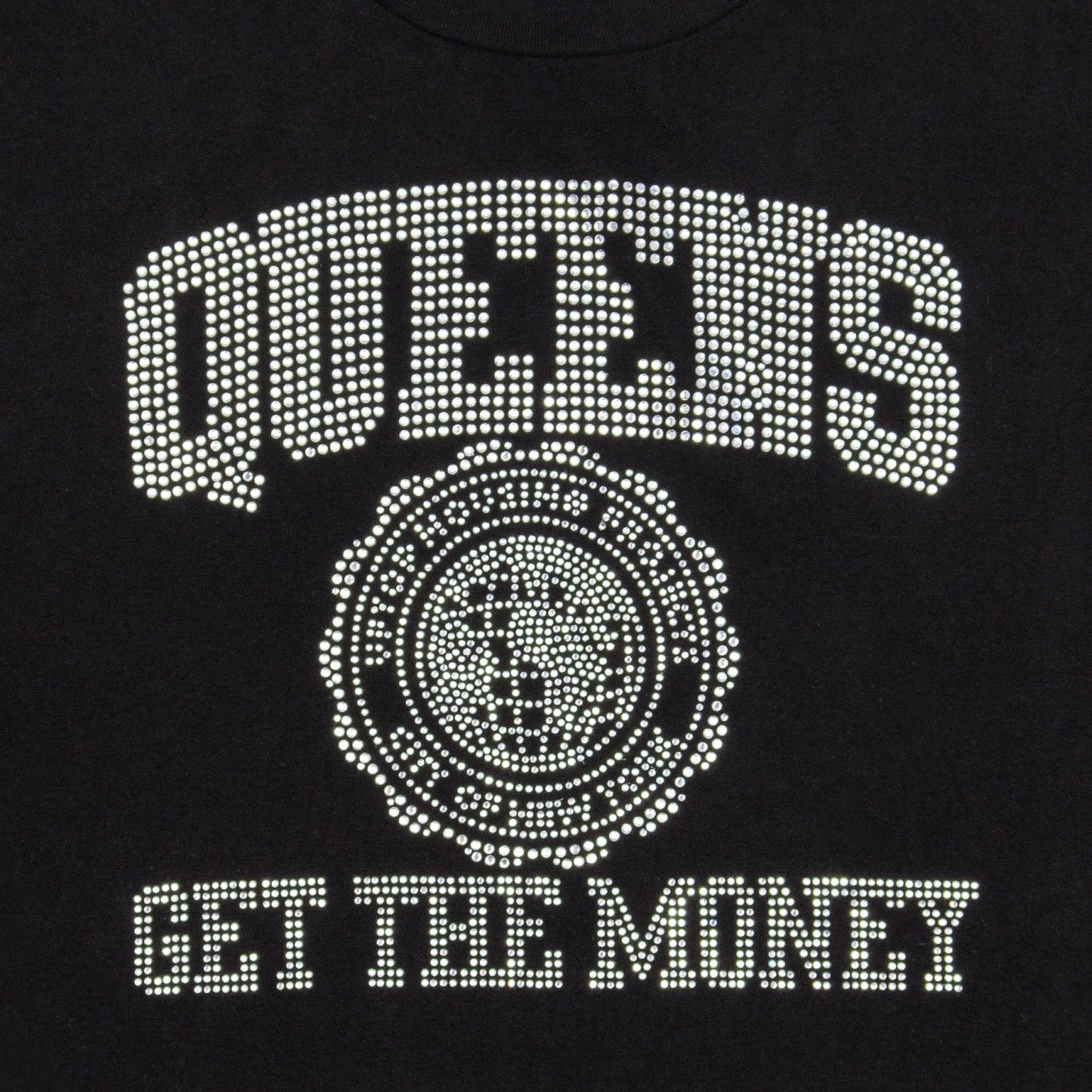 Queens Get The Money College Tee - Rhinestone