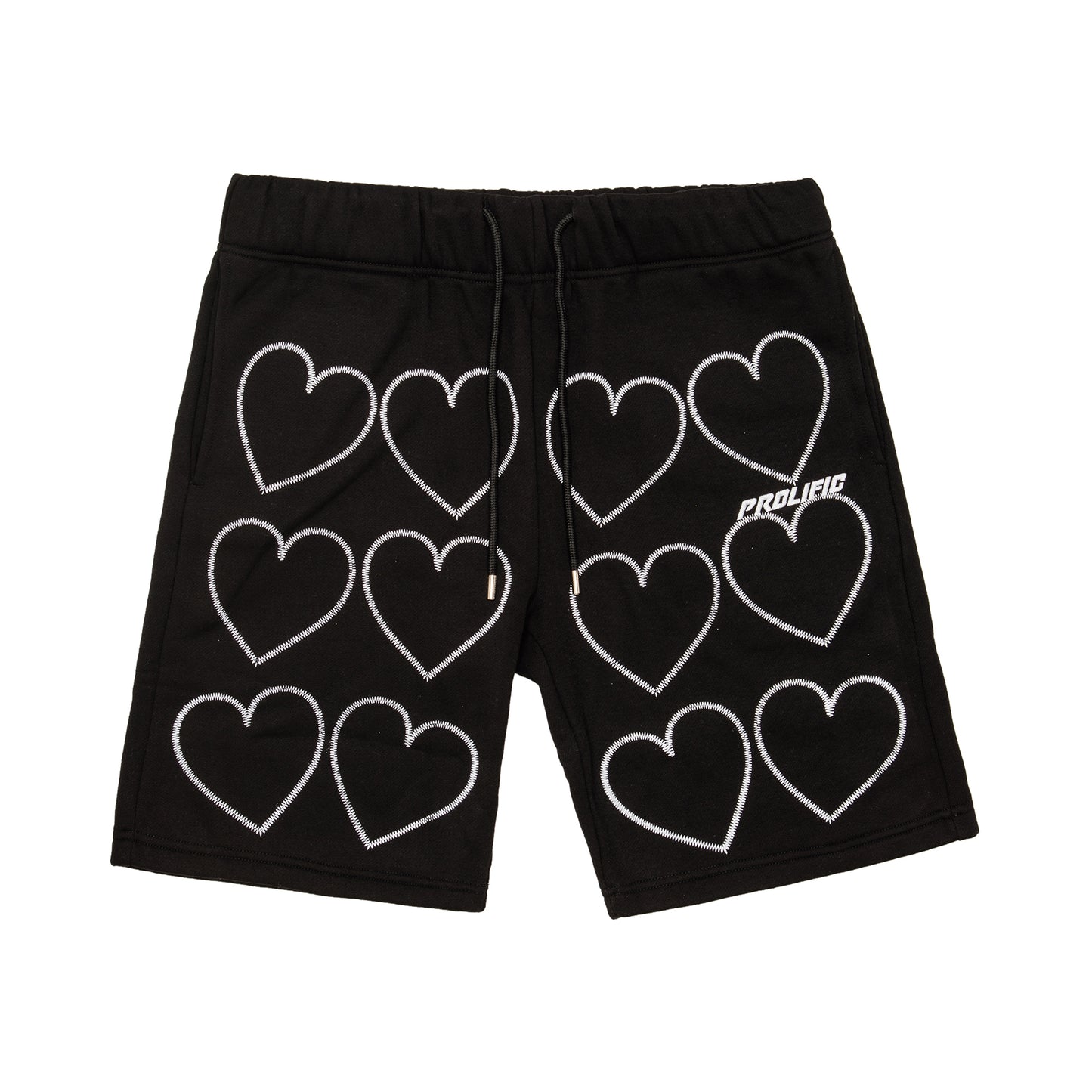 Hearts Shorts - Black