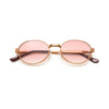 Prolific Gold Frame Glasses A0716 - Light Pink Lens