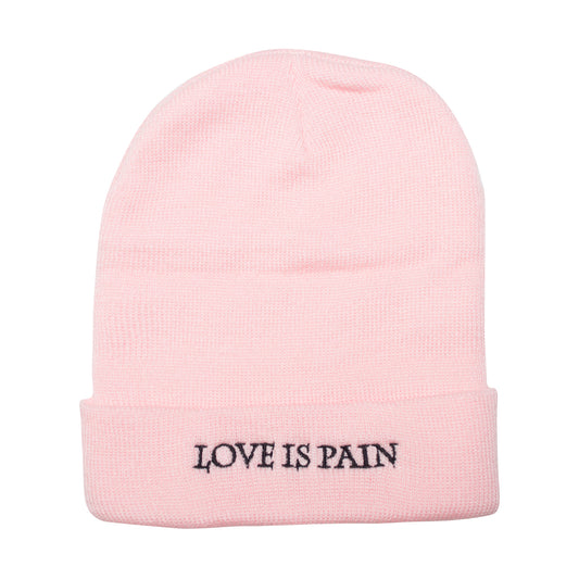 Love is Pain Beanie- pink
