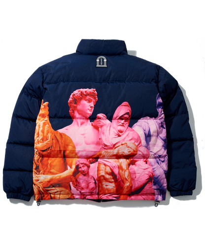 Statues Puffer Jacket - Navy