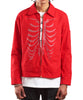 Bones Rhinestone Jacket - Red