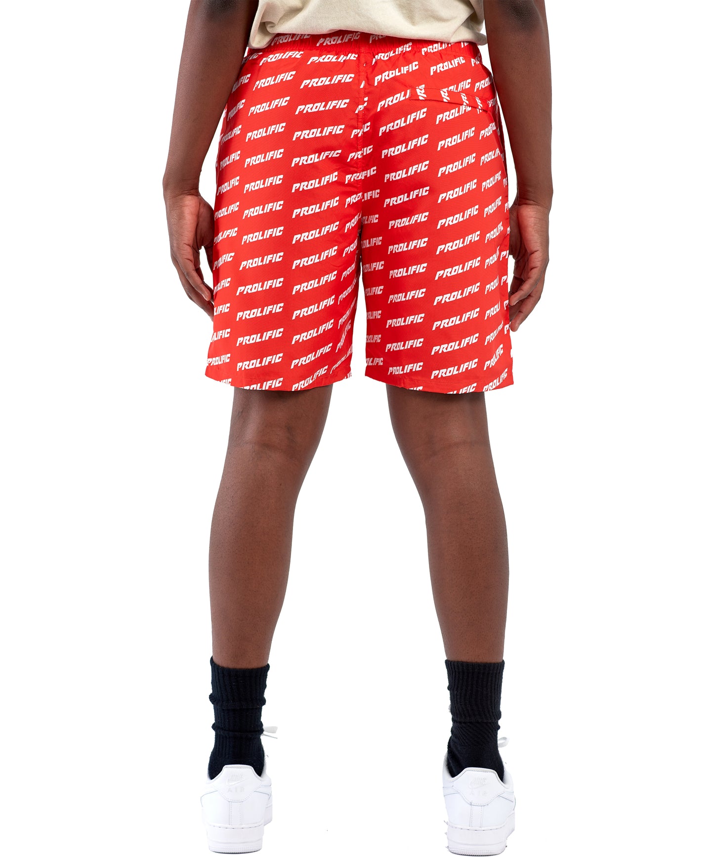 All Over Logo Shorts - Red